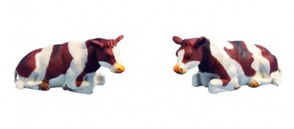 Корова рыжая набор 2 шт